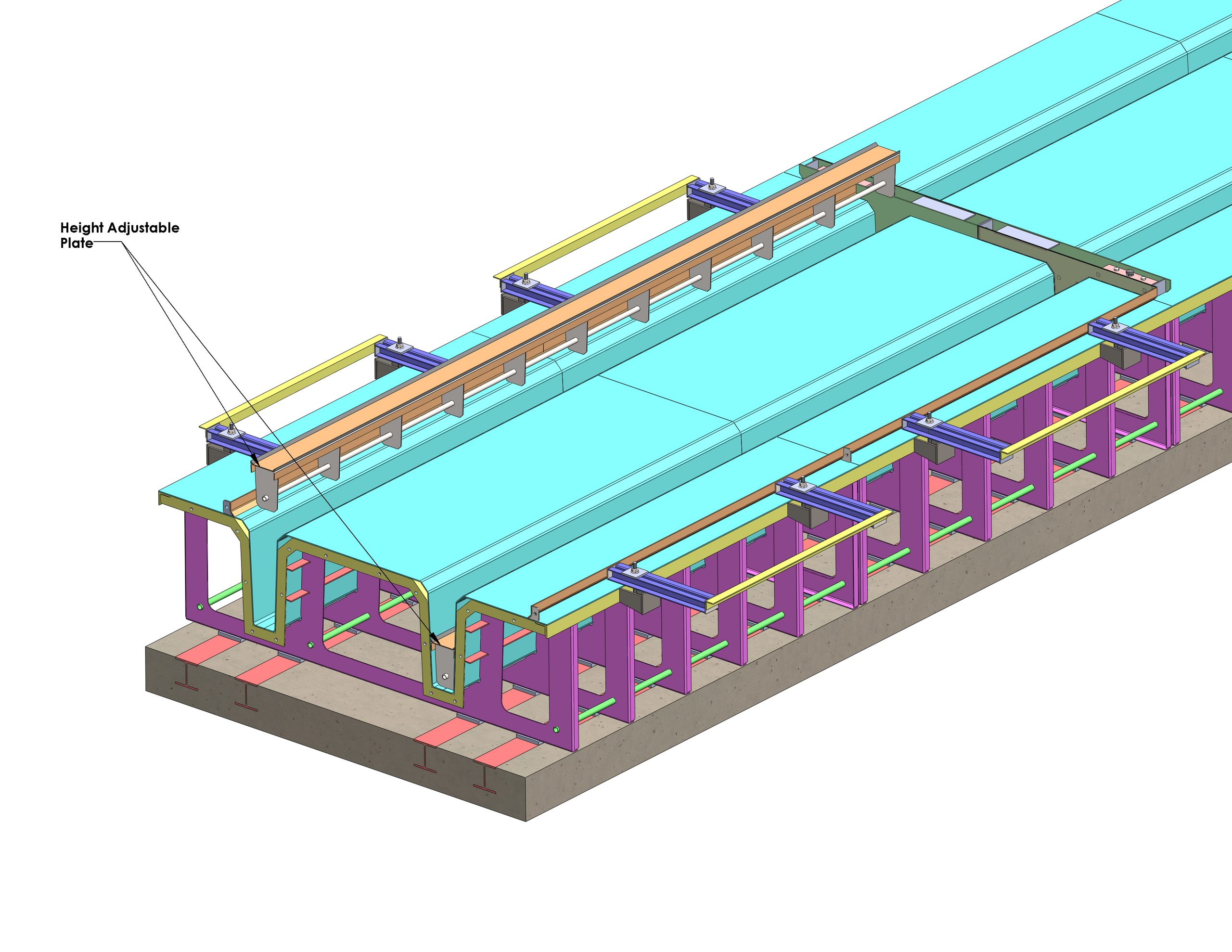 Precast casting tables