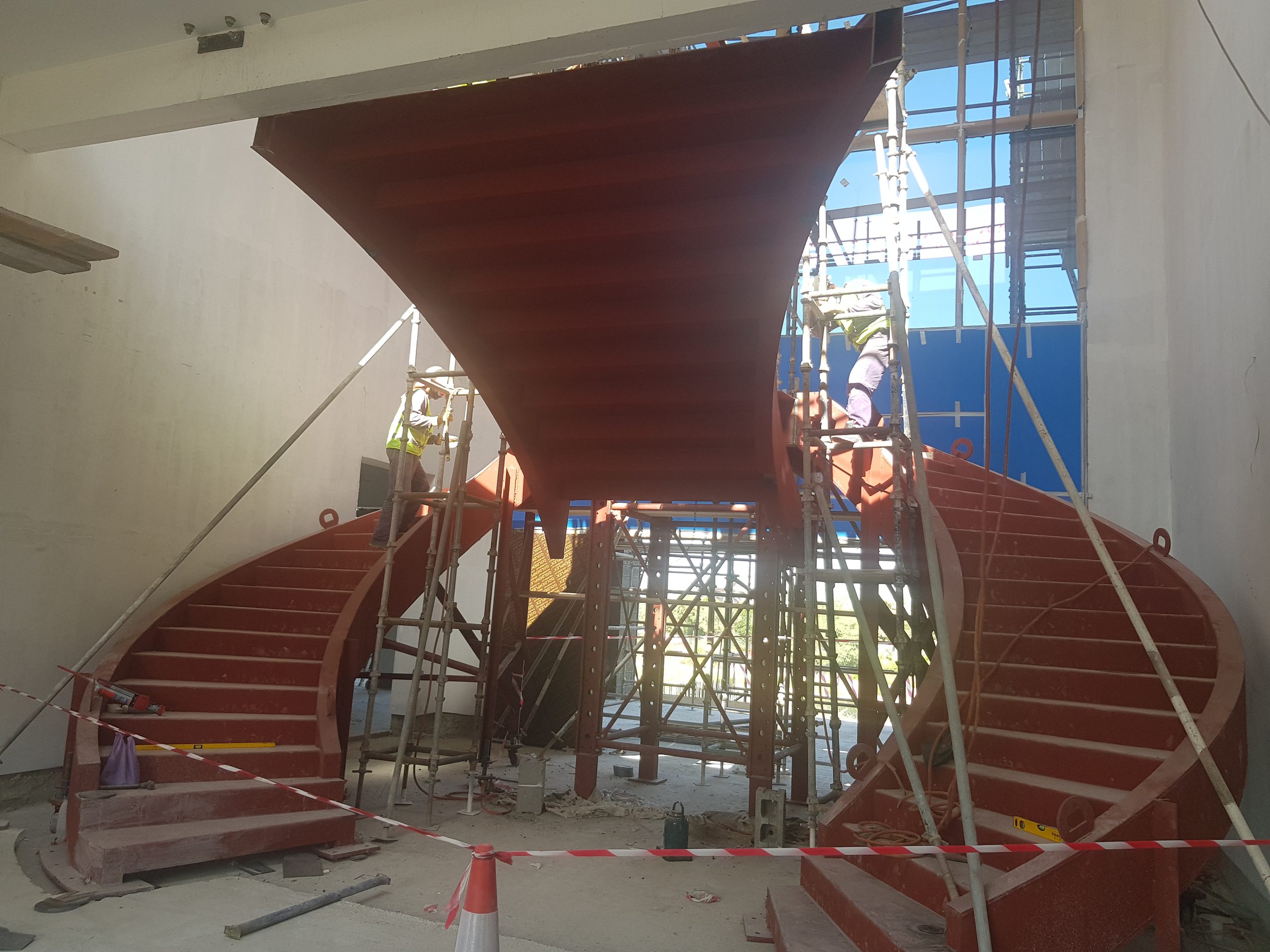 Structural custom staircase